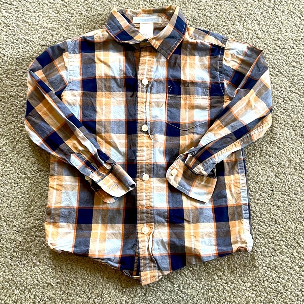Boys size 3 Janie & Jack button down. Perfect for fall!